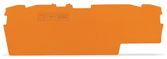 WAGO ELETTRONICA - Piastra terminale e intermedia.spessore 1 mm.arancione