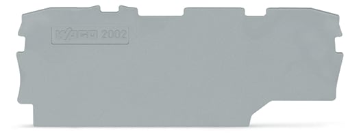 WAGO ELETTRONICA - Piastra terminale e intermedia.spessore 1 mm.grigio