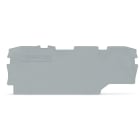 WAGO ELETTRONICA - Piastra terminale e intermedia.spessore 1 mm.grigio