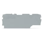 WAGO ELETTRONICA - Piastra terminale e intermedia.spessore 1 mm.grigio