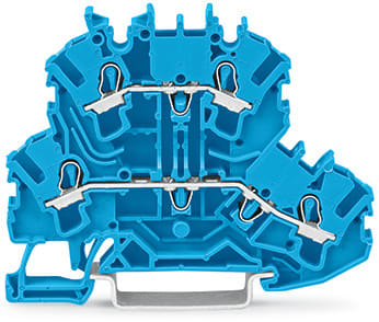 WAGO ELETTRONICA - Morsetto a due piani.Morsetto passante/passante.N/N.blu