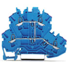 WAGO ELETTRONICA - Morsetto a due piani.Morsetto passante per 4 conduttori.N.blu 2002-2209