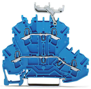 WAGO ELETTRONICA - Morsetto a due piani.Morsetto passante/passante.N/N.blu