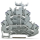 WAGO ELETTRONICA - Morsetto a due piani.Morsetto passante per 4 conduttori.L.grigio