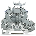 WAGO ELETTRONICA - Morsetto a due piani.Morsetto passante/per cavo schermato.2,5 mm².grigio