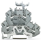 WAGO ELETTRONICA - Morsetto a due piani.Morsetto passante/per cavo schermato.2,5 mm².grigio 2002-2258