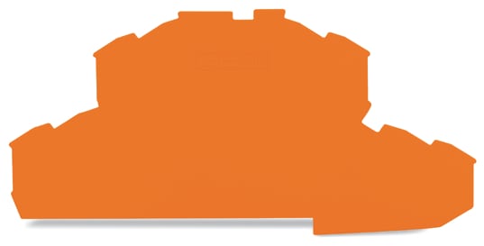 WAGO ELETTRONICA - Piastra terminale e intermedia.spessore 0,8 mm.arancione 2002-2492