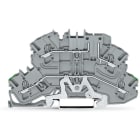 WAGO ELETTRONICA - Morsetto di base a due piani.PE/L.Base piano superiore.grigio 2002-2667