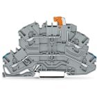 WAGO ELETTRONICA - Morsetto sezionatore a due piani.con sezionatore a coltello pivotante.N/L.grigio 2002-2672