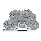 WAGO ELETTRONICA - Morsetto sezionatore a due piani.con sezionatore a coltello pivotante.per guida DIN 35 x 15 e 35 x 7,5.grigio