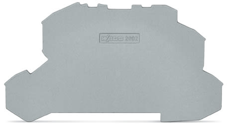 WAGO ELETTRONICA - Piastra terminale e intermedia.spessore 1 mm.grigio