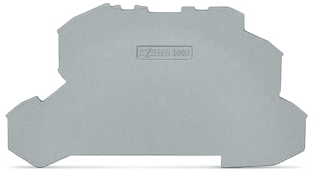WAGO ELETTRONICA - Piastra terminale e intermedia.spessore 1 mm.grigio