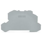 WAGO ELETTRONICA - Piastra terminale e intermedia.spessore 1 mm.grigio