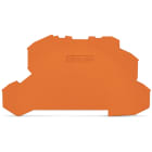 WAGO ELETTRONICA - Piastra terminale e intermedia.spessore 1 mm.arancione