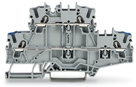 WAGO ELETTRONICA - Morsetto a due piani.Morsetto passante/passante.N/L.grigio 2002-2702