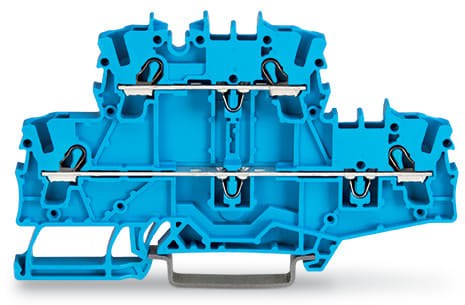 WAGO ELETTRONICA - Morsetto a due piani.Morsetto passante/passante.N/N.blu 2002-2704