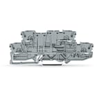 WAGO ELETTRONICA - Morsetto sezionatore doppio, a due piani.L/L.per guida DIN 35 x 15 e 35 x 7,5.grigio