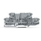 WAGO ELETTRONICA - Morsetto di base a due piani.L/L.per guida DIN 35 x 15 e 35 x 7,5.grigio