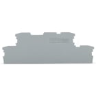 WAGO ELETTRONICA - Piastra terminale e intermedia.spessore 1 mm.grigio