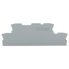 WAGO ELETTRONICA - Piastra terminale e intermedia.spessore 1 mm.grigio