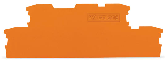 WAGO ELETTRONICA - Piastra terminale e intermedia.spessore 1 mm.arancione