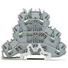 WAGO ELETTRONICA - Morsetto a tre piani.Morsetto passante/passante/cavo schermato.2,5 mm².grigio