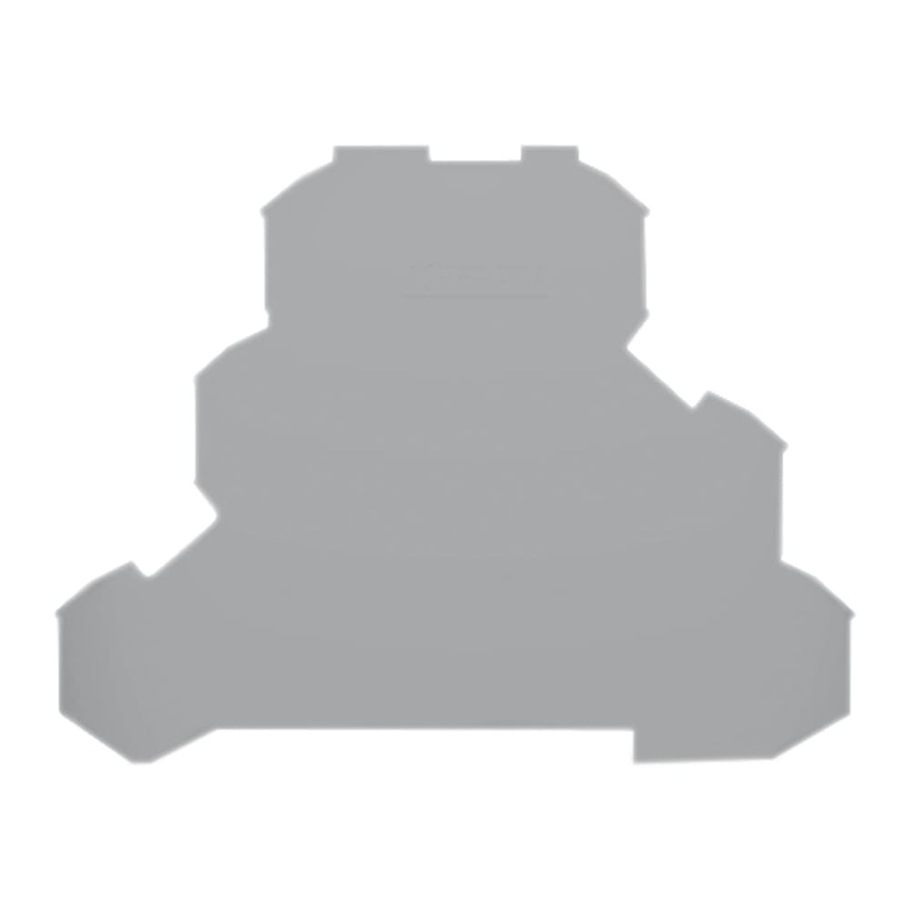 WAGO ELETTRONICA - Piastra terminale e intermedia.spessore 0,8 mm.grigio