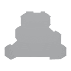 WAGO ELETTRONICA - Piastra terminale e intermedia.spessore 0,8 mm.grigio 2002-3291