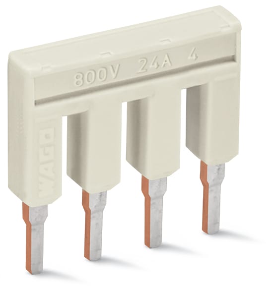 WAGO ELETTRONICA - Ponticello.4 poli.isolato.grigio chiaro