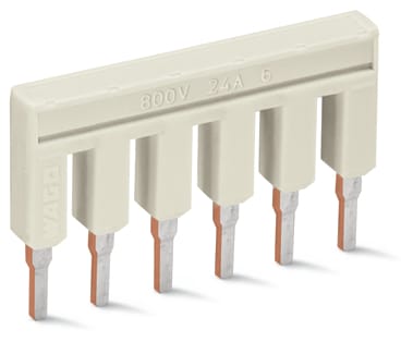 WAGO ELETTRONICA - Ponticello.6 poli.isolato.grigio chiaro