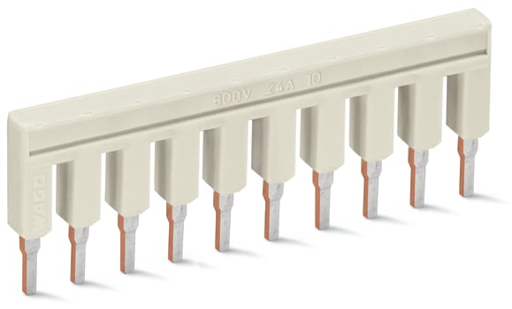 WAGO ELETTRONICA - Ponticello.10 poli.isolato.grigio chiaro