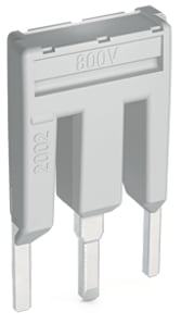 WAGO ELETTRONICA - Ponticello continuo.3 poli.isolato.grigio chiaro