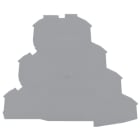 WAGO ELETTRONICA - Piastra terminale e intermedia.spessore 1 mm.grigio 2002-4191