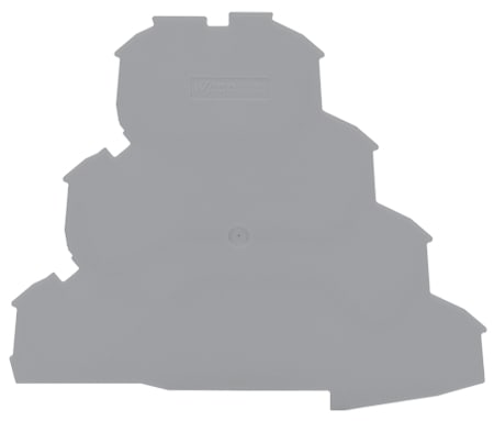 WAGO ELETTRONICA - Piastra terminale e intermedia.spessore 1 mm.grigio