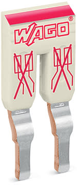 WAGO ELETTRONICA - Ponticello a passo.2 poli.isolato.grigio chiaro 2002-472