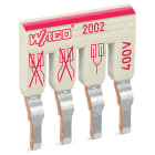 WAGO ELETTRONICA - Ponticello a passo.4 poli.isolato.grigio chiaro