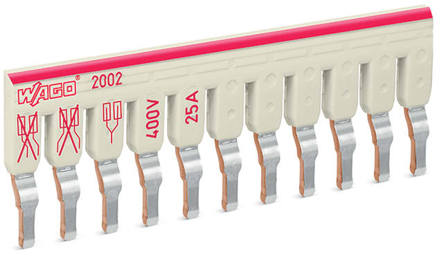 WAGO ELETTRONICA - Ponticello a passo.11 poli.isolato.grigio chiaro 2002-481