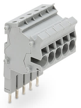 WAGO ELETTRONICA - Connettore modulare TOPJOB®S.modulare.per slot per contatto con ponticello.grigio 2002-555