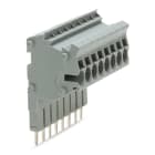 WAGO ELETTRONICA - Connettore modulare TOPJOB®S.modulare.per slot per contatto con ponticello.grigio 2002-558