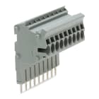 WAGO ELETTRONICA - Connettore modulare TOPJOB®S.modulare.per slot per contatto con ponticello.grigio