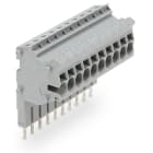 WAGO ELETTRONICA - Connettore modulare TOPJOB®S.modulare.per slot per contatto con ponticello.grigio
