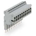 WAGO ELETTRONICA - Connettore modulare TOPJOB®S.modulare.per slot per contatto con ponticello.grigio