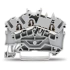 WAGO ELETTRONICA - Morsetto passante per 3 conduttori.2,5 mm².adatto per applicazioni Ex e II.grigio