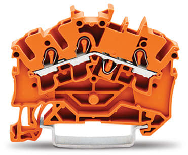 WAGO ELETTRONICA - Morsetto passante per 3 conduttori.2,5 mm².adatto per applicazioni Ex e II.arancione 2002-6302