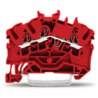 WAGO ELETTRONICA - Morsetto passante per 3 conduttori.2,5 mm².adatto per applicazioni Ex e II.rosso