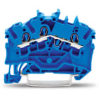 WAGO ELETTRONICA - Morsetto passante per 3 conduttori.2,5 mm².per applicazioni Ex-e-II e Ex-i.blu