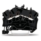 WAGO ELETTRONICA - Morsetto passante per 3 conduttori.2,5 mm².adatto per applicazioni Ex e II.nero