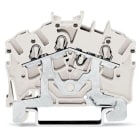 WAGO ELETTRONICA - Morsetto per cavi schermati per 3 conduttori.2,5 mm².marcatura centrale e laterale.bianco