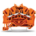 WAGO ELETTRONICA - Morsetto passante per 4 conduttori.2,5 mm².adatto per applicazioni Ex e II.arancione