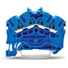 WAGO ELETTRONICA - Morsetto passante per 4 conduttori.2,5 mm².adatto per applicazioni Ex e II.blu